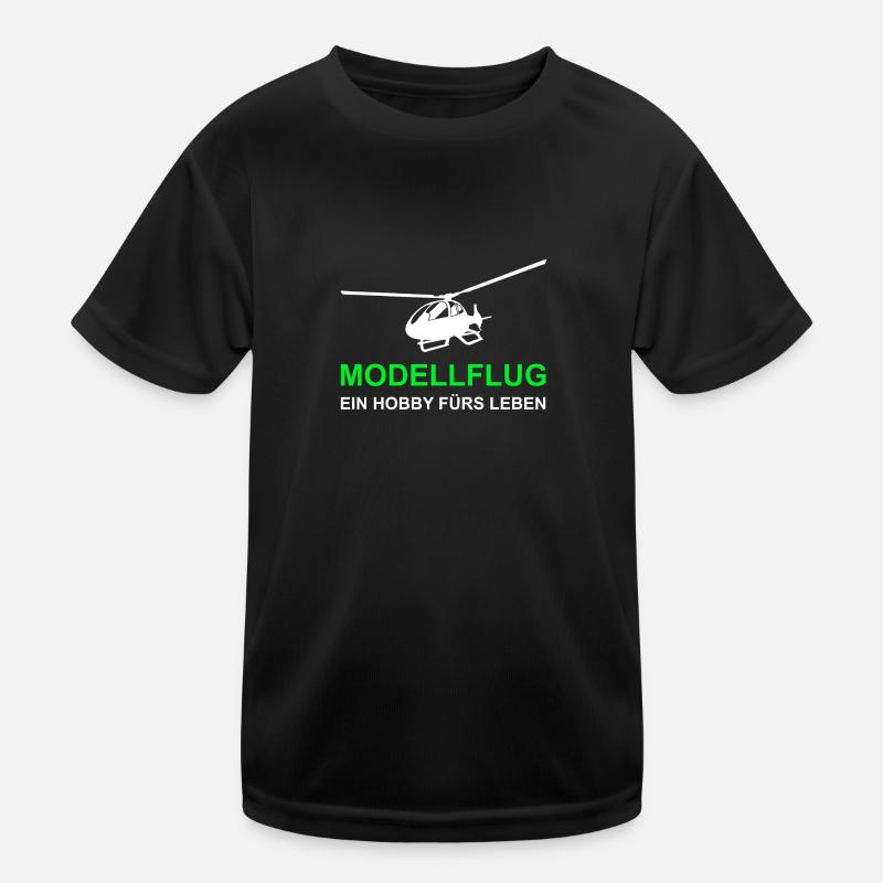 Modellbau Modellflug Hubschrauber Kinder Funktions-T-Shirt