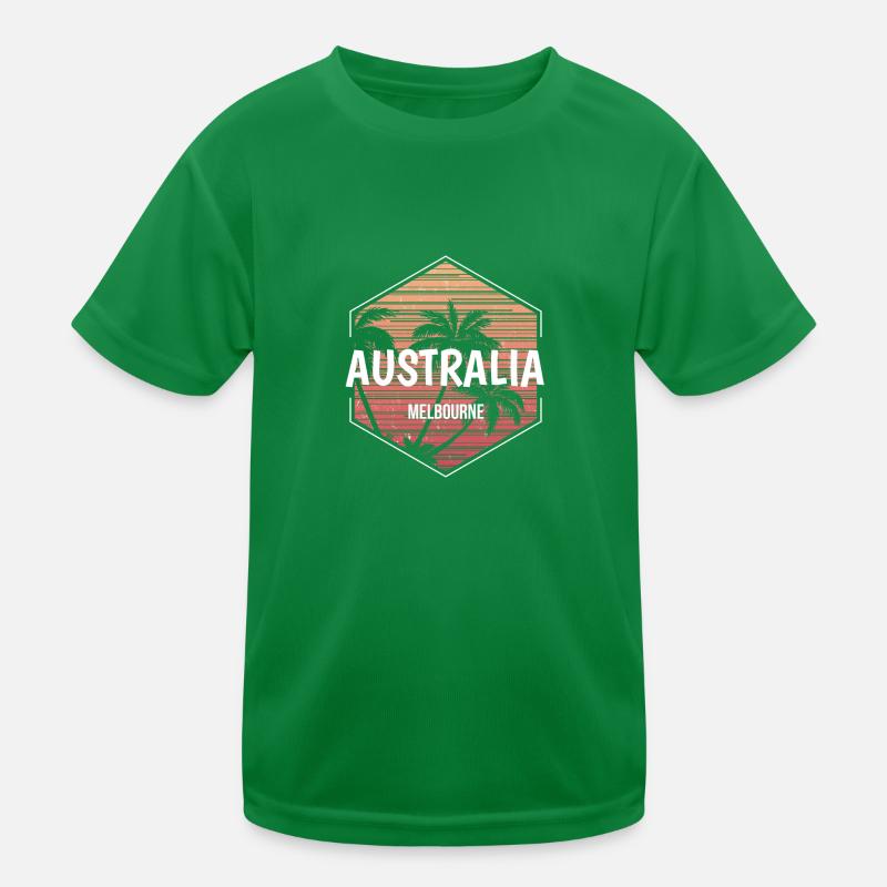 Melbourne Australia Beach Vacation Souvenir Kids Functional T-Shirt