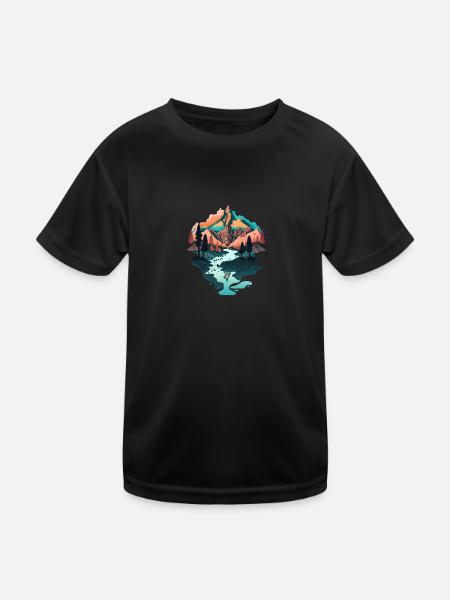 SURREAL - Kids Functional T-Shirt - black - Front