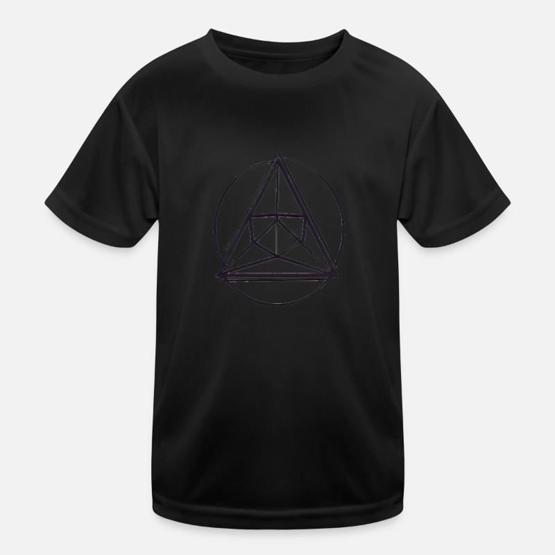 ethereum abstraktes Prisma Kinder Funktions-T-Shirt