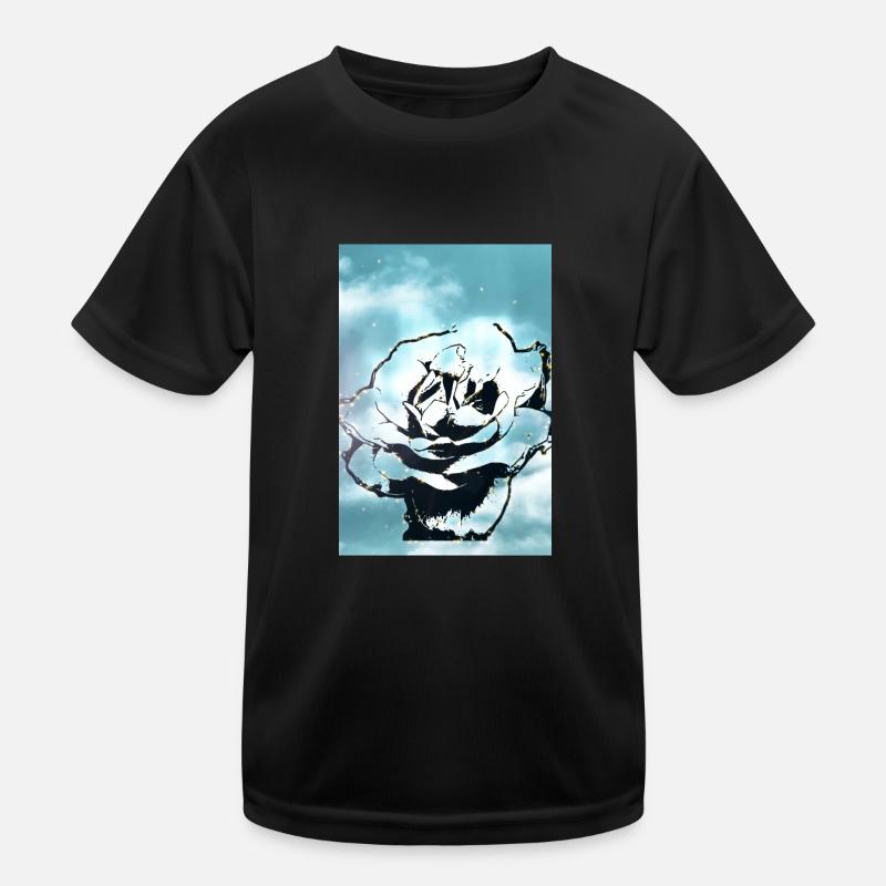 Blue Sky Blume Kinder Funktions-T-Shirt
