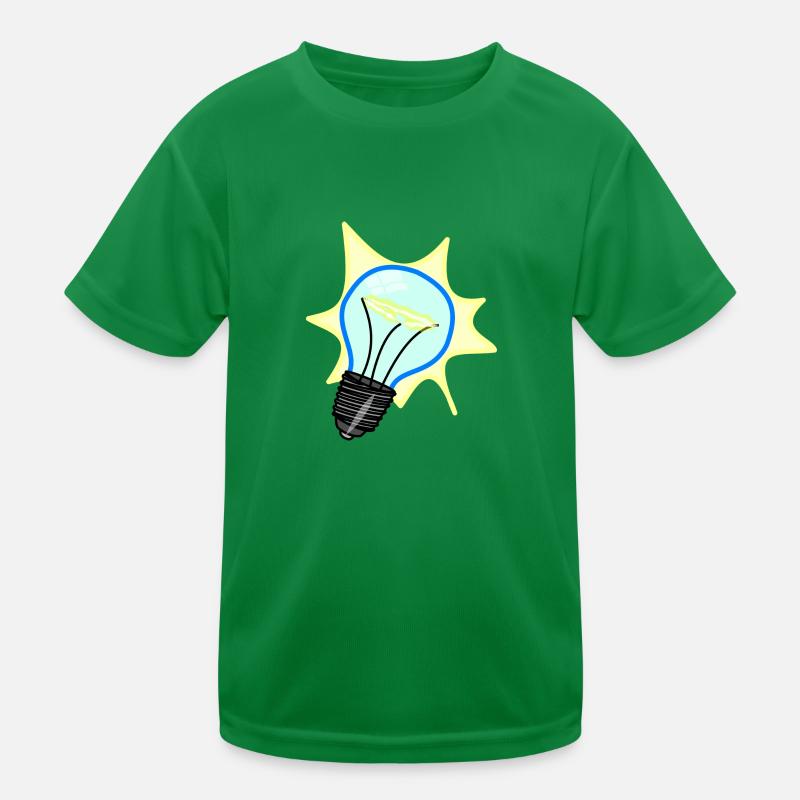 lightbulb light bulb gluehbne lamp bulb13 Kids Functional T-Shirt