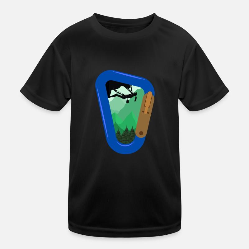 Bouldering Rock Climbing Kids Functional T-Shirt