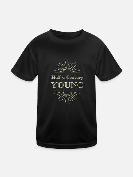 50 Birthday - Kids Functional T-Shirt - black