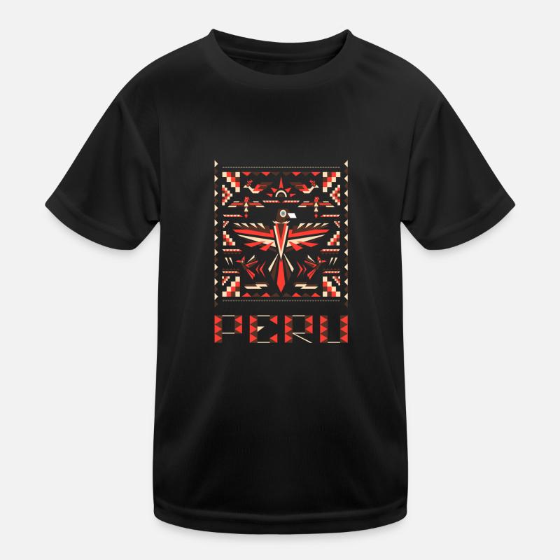 Peru - Kids Functional T-Shirt - black
