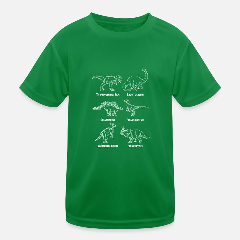 Dinosaur varieties Kids Functional T-Shirt