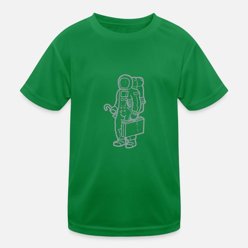 Spaceman in silver 2 Kids Functional T-Shirt