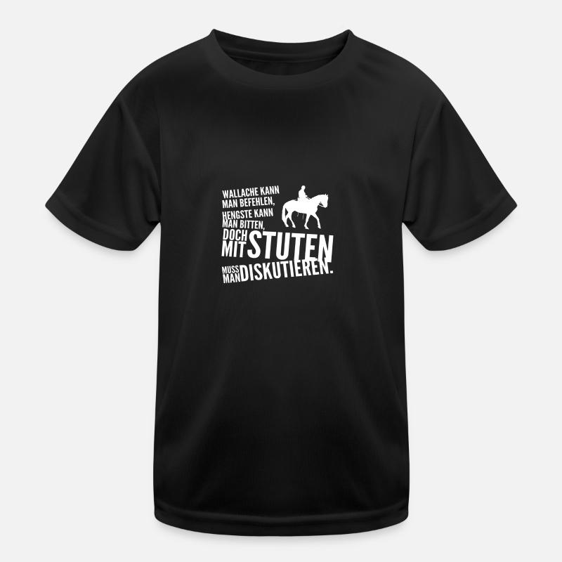 Pferdeliebe Kinder Funktions-T-Shirt