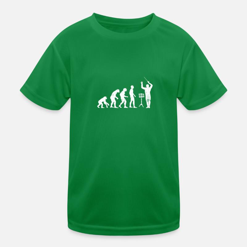 Conductor evolution musician gift idea Kids Functional T-Shirt