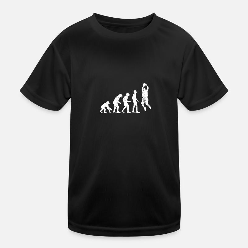 Basketball Evolution Ball Sport Gift Idea Fan Kids Functional T-Shirt