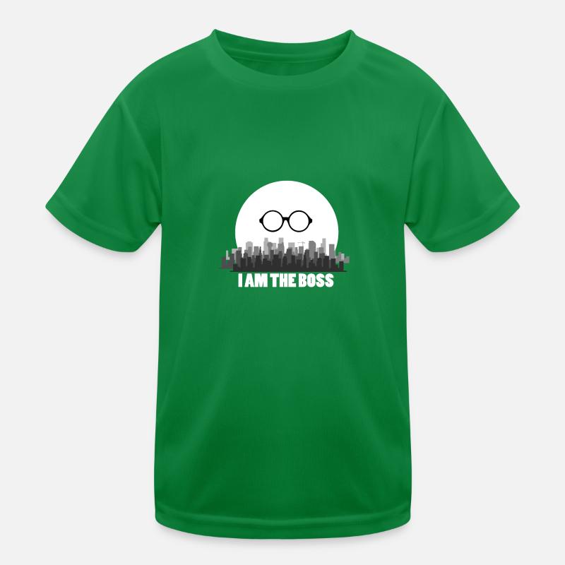 Ich bin der Boss Nerd Elite CEO Unternehmer Geek Kinder Funktions-T-Shirt