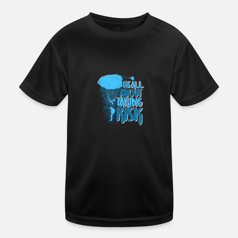 Fallschirmspringer / Skydive Kinder Funktions-T-Shirt