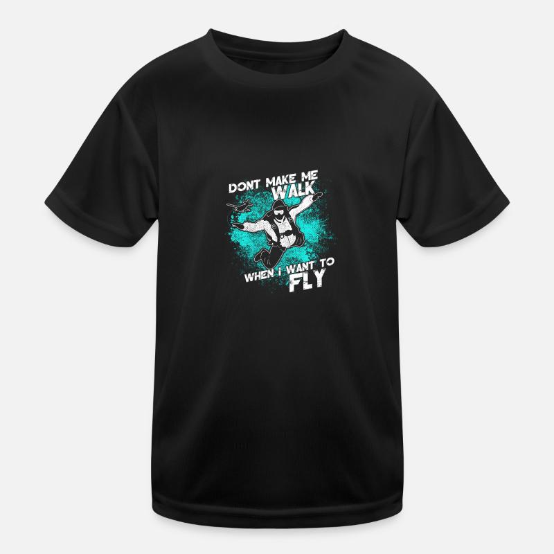 Parachuting / Skydiving Kids Functional T-Shirt