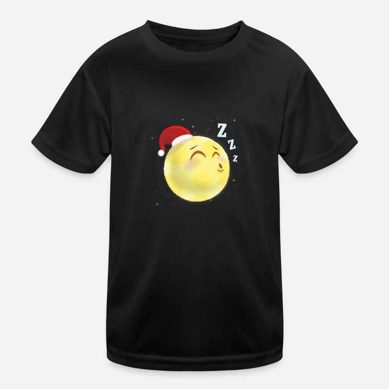 Sleeping Moon - funny illustration for kids Kids Functional T-Shirt