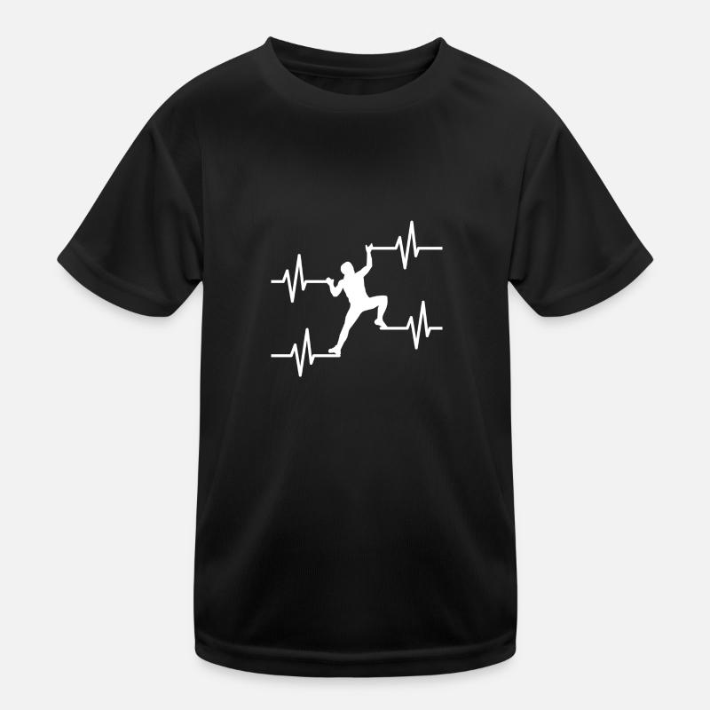 Klettern - Boulder - Bergsteiger Kinder Funktions-T-Shirt