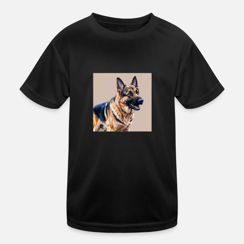 Schäferhund Kinder Funktions-T-Shirt