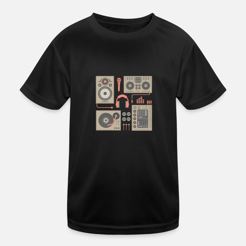 DJ Turntable set Kids Functional T-Shirt