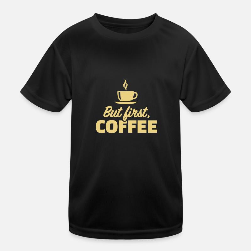 Kaffee Kinder Funktions-T-Shirt