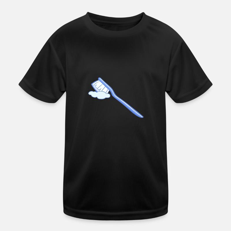 Brossage de brosse à dents Hygiène dentaire Santé dentaire T-shirt sport Enfant