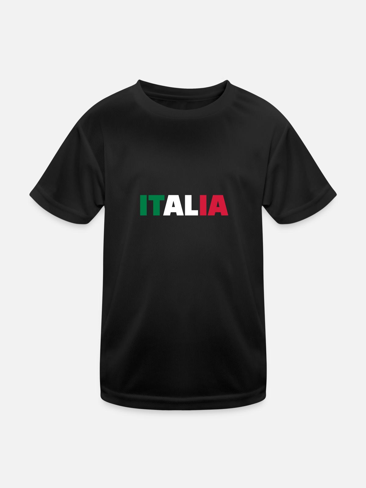 Italia - Kids Functional T-Shirt - black - Front