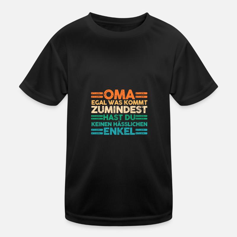 Enkel Großmutter Oma Kinder Funktions-T-Shirt