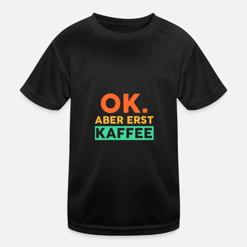 Kaffeetrinker Kaffeeliebhaber Kaffee Kinder Funktions-T-Shirt