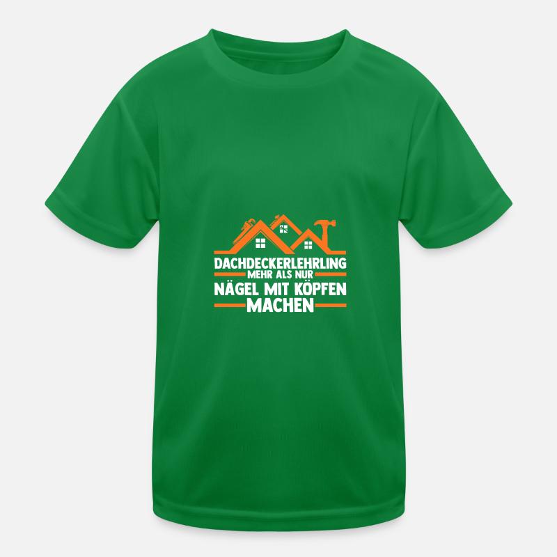 Roofing training apprentice Auzbi roofer Kids Functional T-Shirt