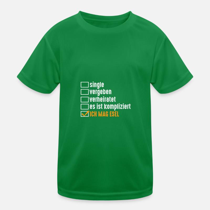 Beziehungsstatus Esel Kinder Funktions-T-Shirt