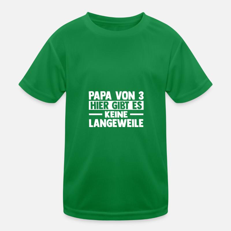 Papa Von 3 Kindern Kinder Funktions-T-Shirt