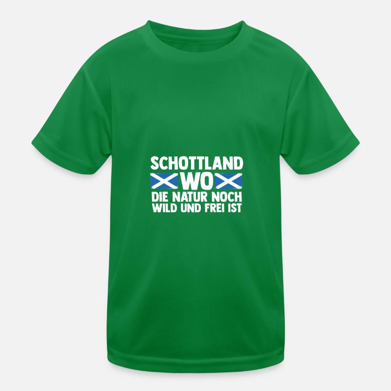 Schotten Schottisch Schottland Kinder Funktions-T-Shirt