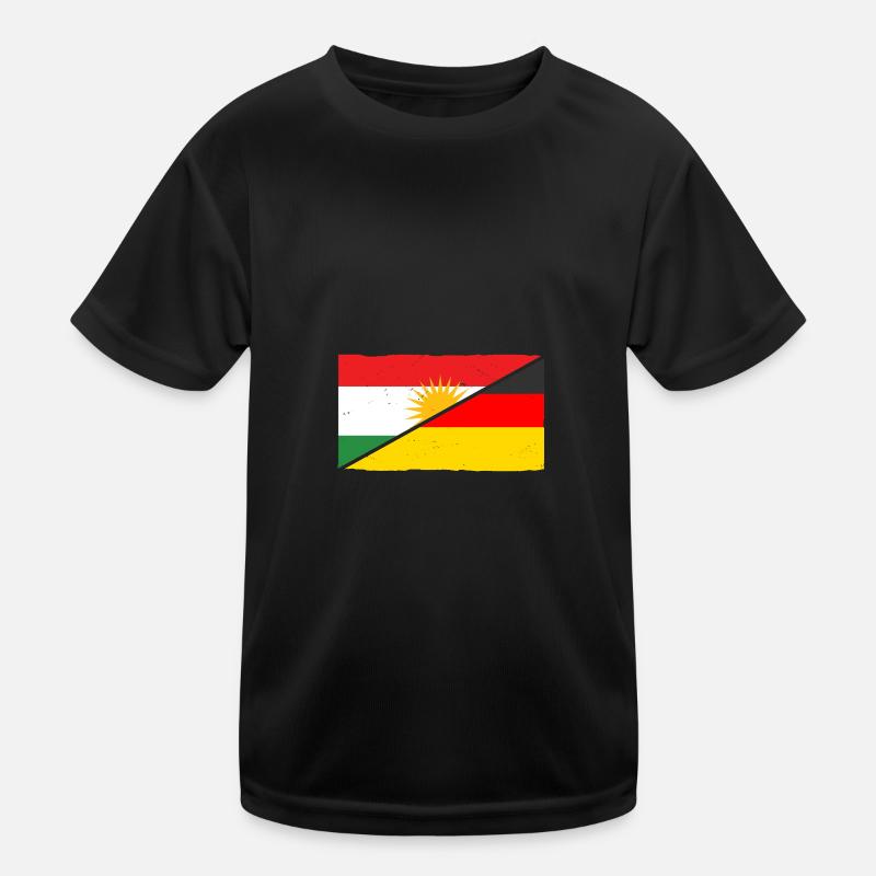Kurden Deutschland Kurdistan Kinder Funktions-T-Shirt