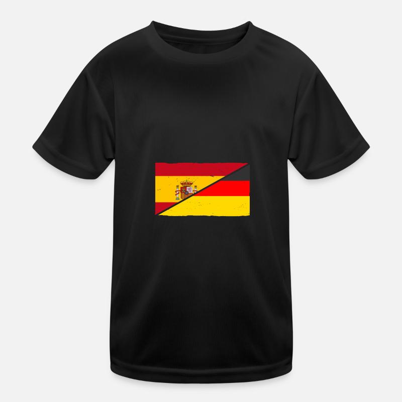 Spanier Deutschland Spanien Kinder Funktions-T-Shirt
