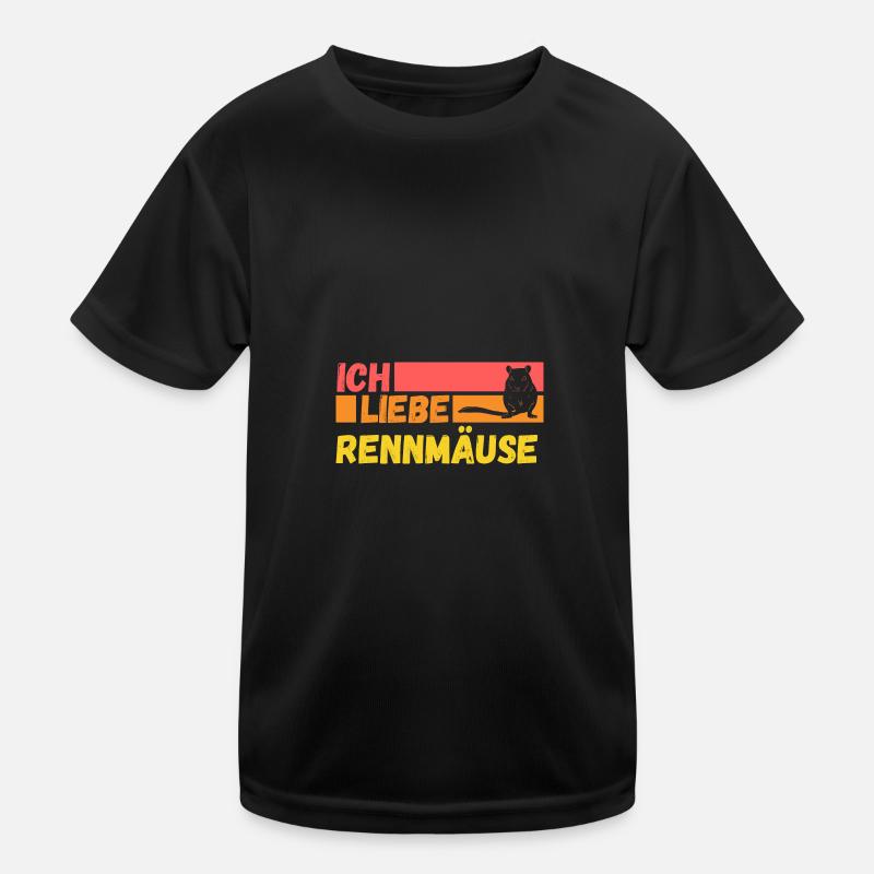 Maus Mäuse Rennmaus Kinder Funktions-T-Shirt