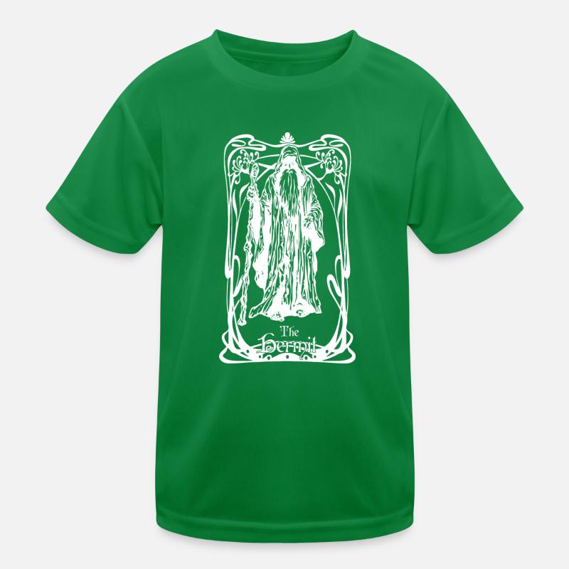 Tarot card The Hermit Kids Functional T-Shirt