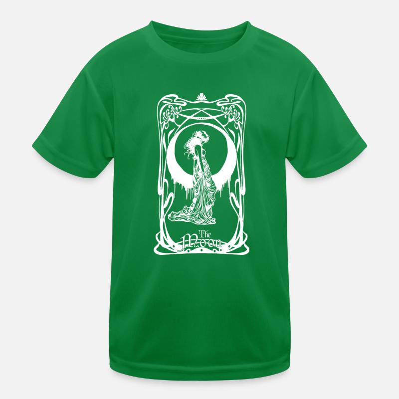 Moon Tarot Card Kids Functional T-Shirt