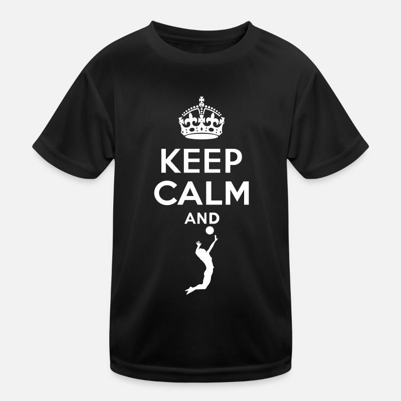 Keep Calm - Volleyball Kinder Funktions-T-Shirt