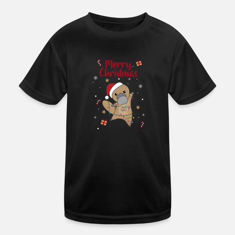 Ornithorynque Ornithorynque de Noël animaux mignons T-shirt sport Enfant