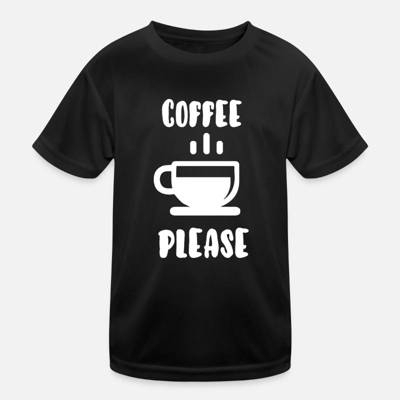 Kaffee bitte Kinder Funktions-T-Shirt