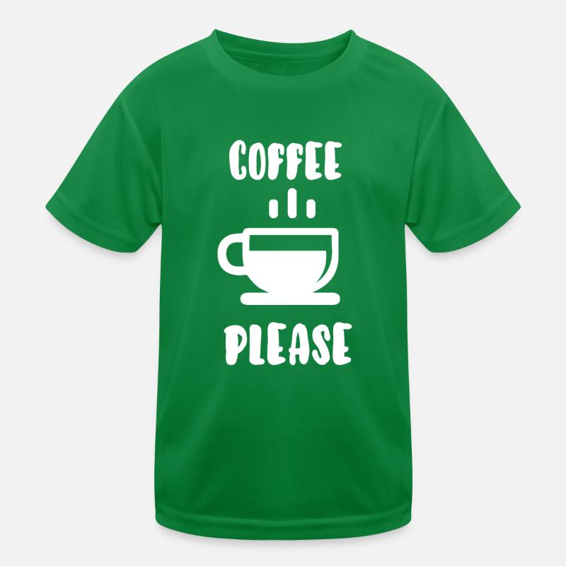 Kaffee bitte Kinder Funktions-T-Shirt