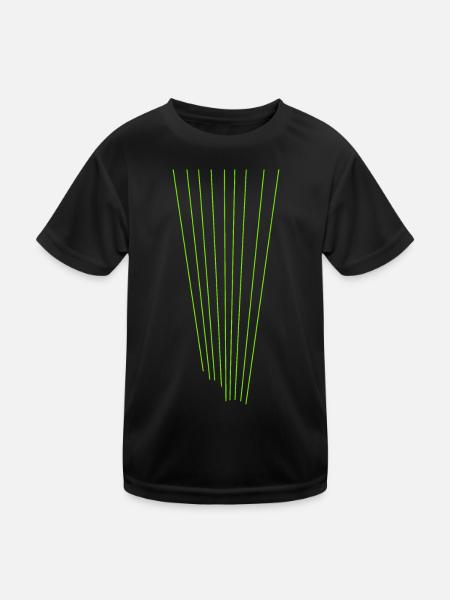 laser - Kids Functional T-Shirt - black - Front