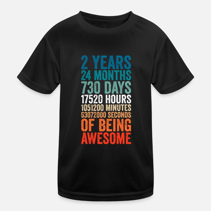 2nd anniversary gift, kids birthday gift, wedding Kinder Funktions-T-Shirt