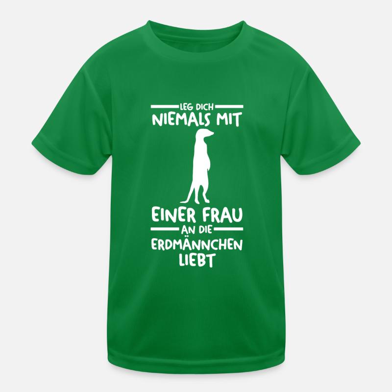 Erdmännchen Kinder Funktions-T-Shirt