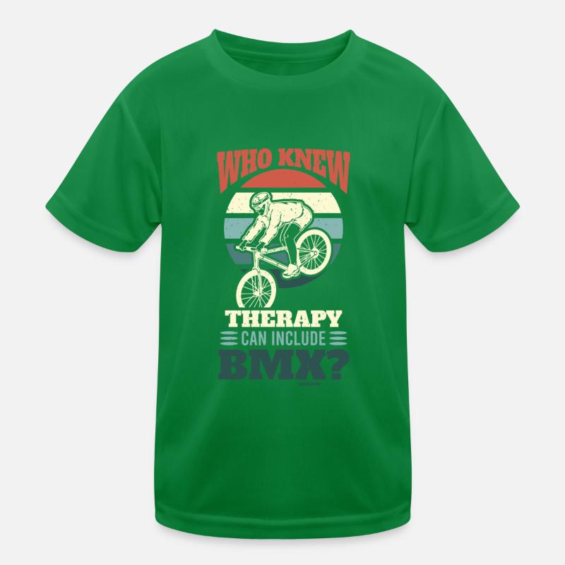 BMX Therapie lustiger Spruch Kinder Funktions-T-Shirt