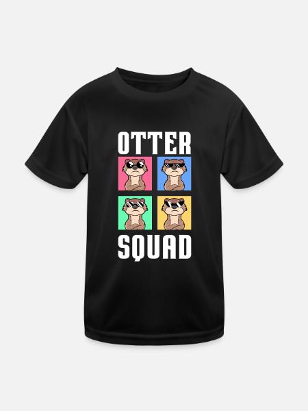 Lunettes de soleil Otter Squad Cool Otter Squad - T-shirt sport Enfant - noir - Devant