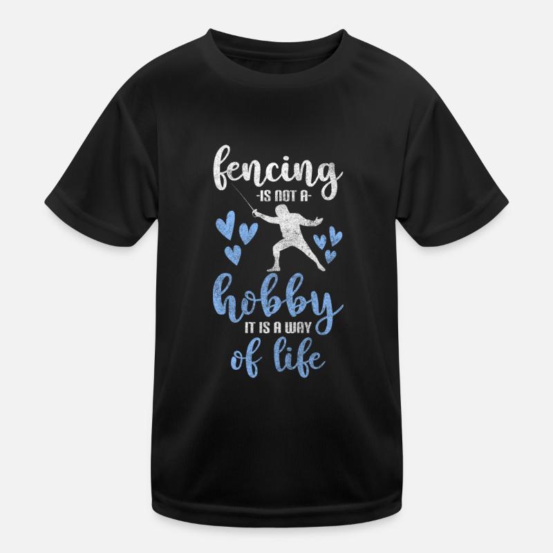 Fechten Maske Florett Kinder Funktions-T-Shirt