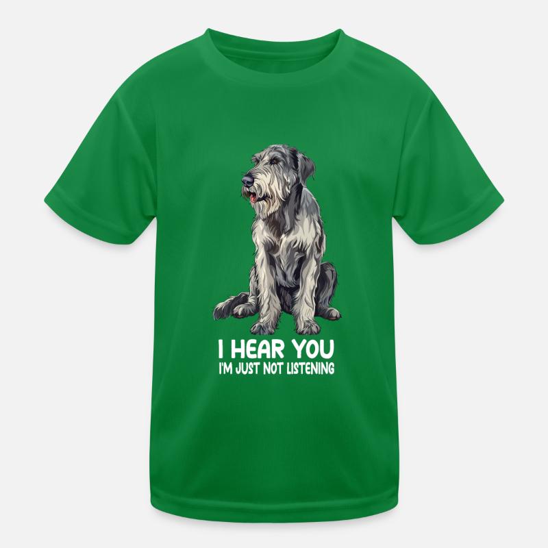 Irish Wolfhound Kinder Funktions-T-Shirt