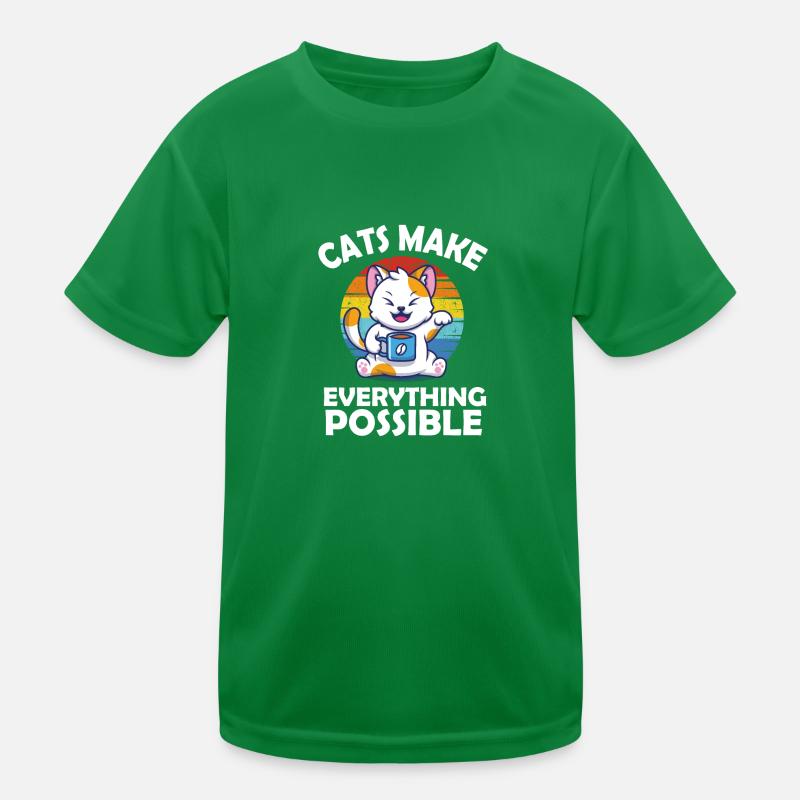 Les chats rendent tout possible T-shirt sport Enfant