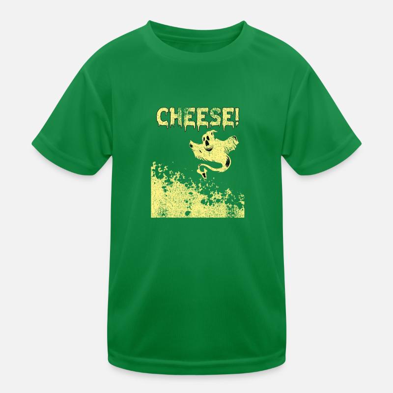 Halloween Ghost Cheese Kids Functional T-Shirt