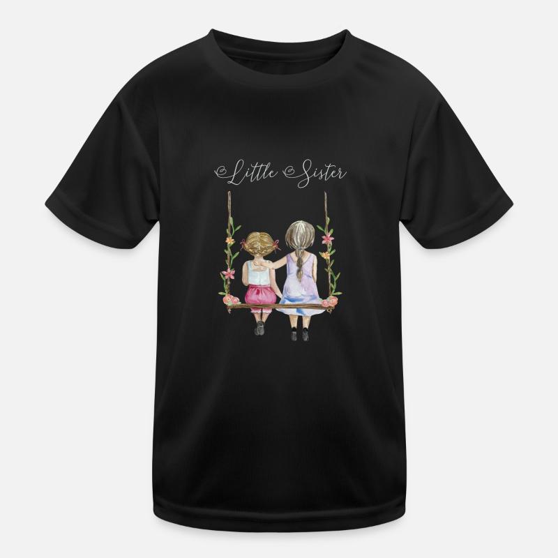 Kleine Schwester Geschenkidee für Schwestern Kinder Funktions-T-Shirt