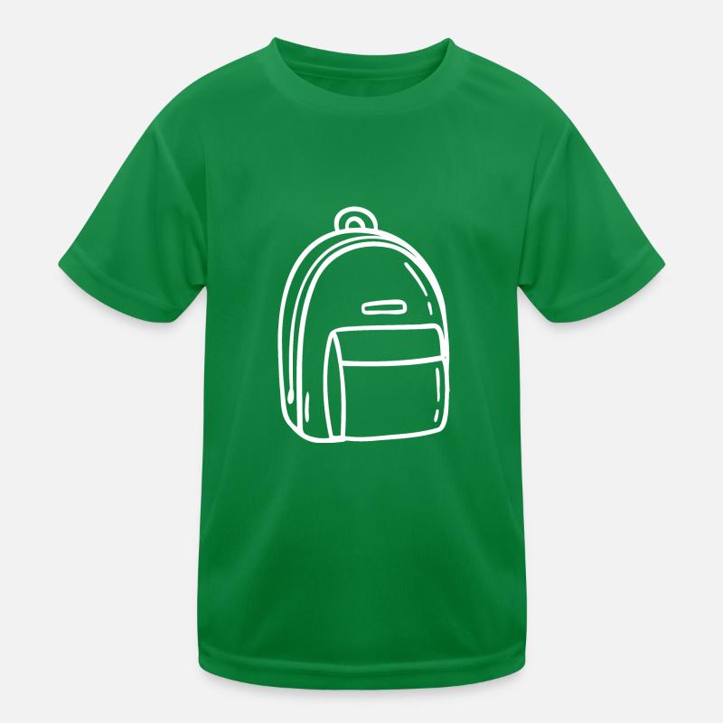 Backpack Hand Drawn Kids Functional T-Shirt